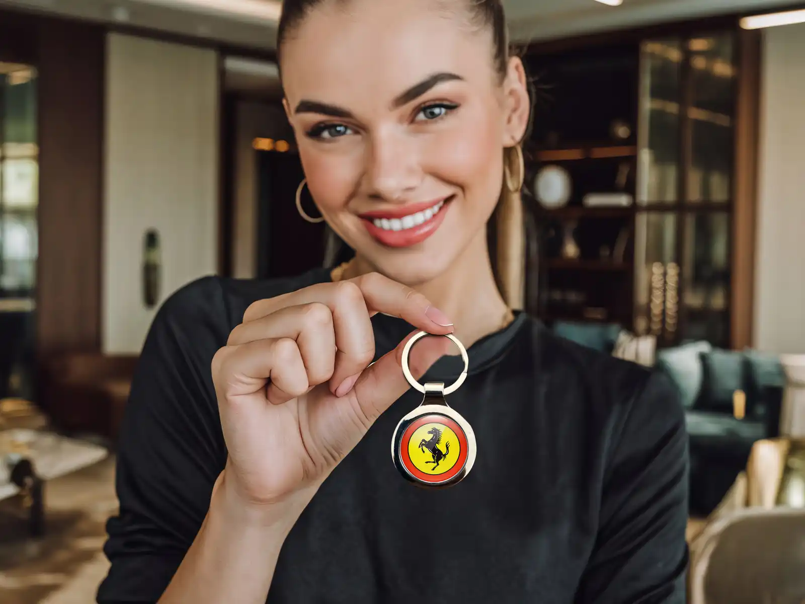 Ferrari Porte-clés Auto Alliage Tuning Résistant